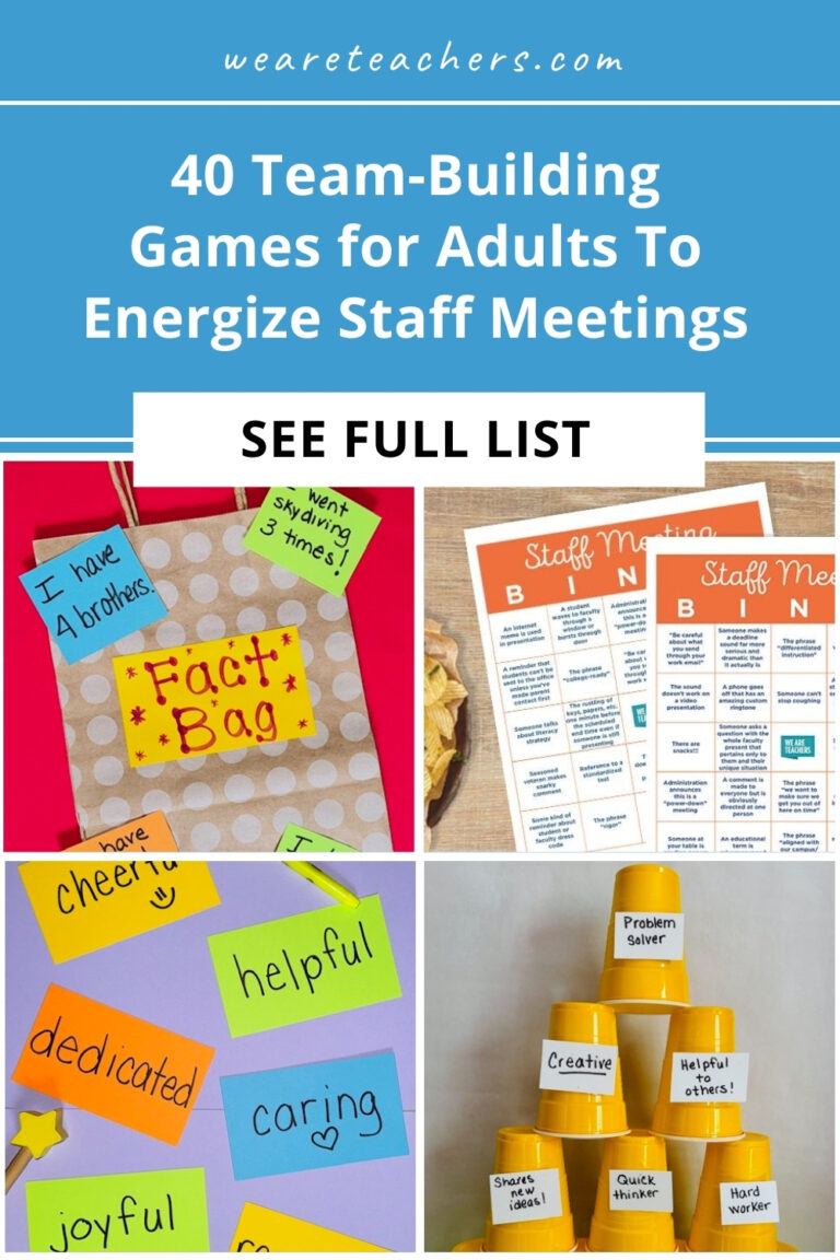 40 Team Building Games For Adults That Energize Staff Meetings