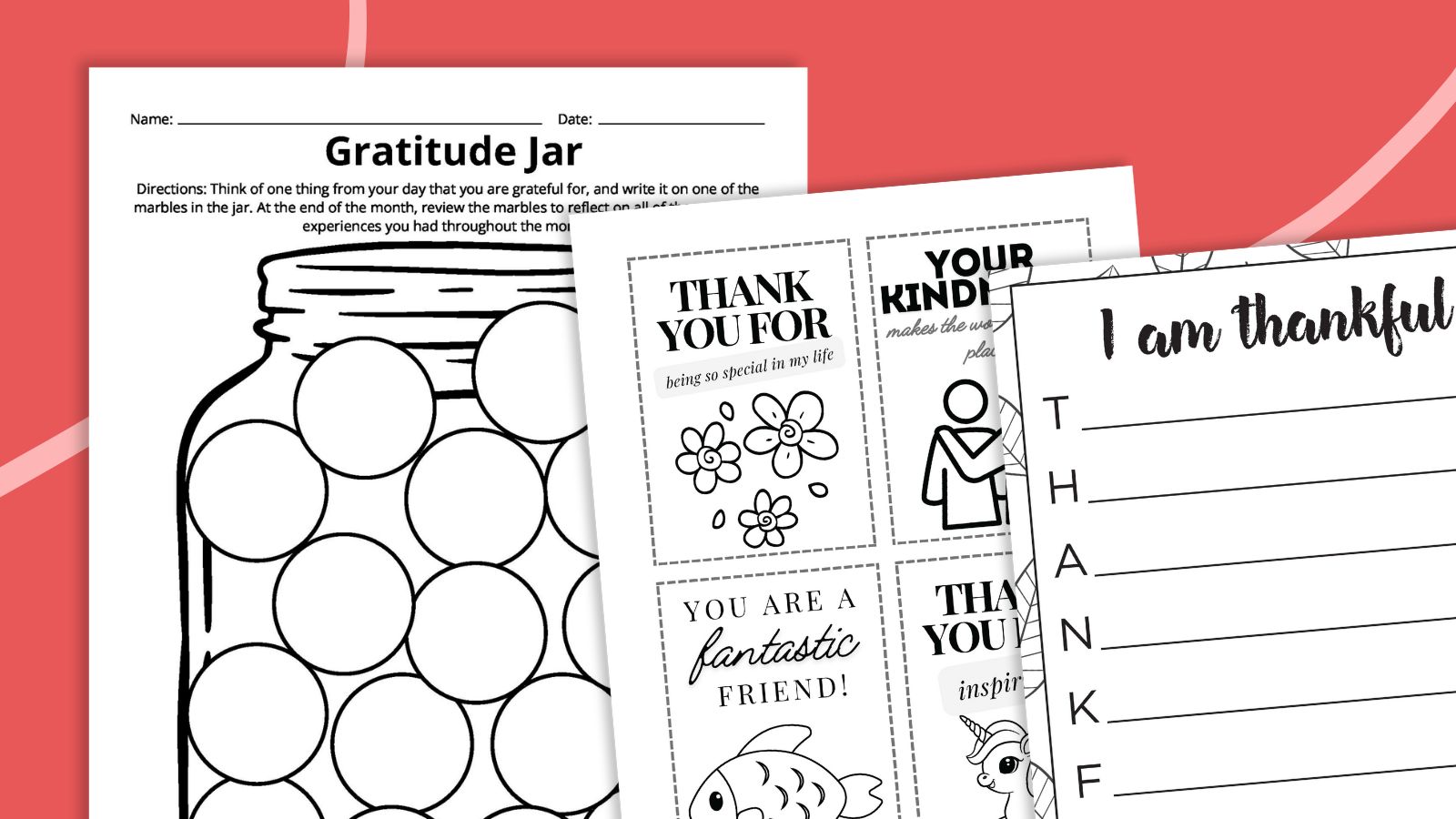 Free Printable Gratitude Worksheets