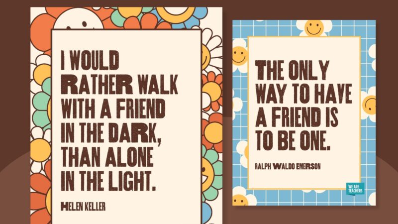 friendship quote posters