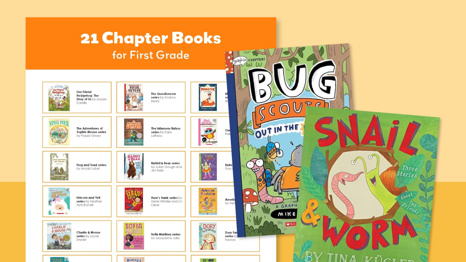 First grade books feature