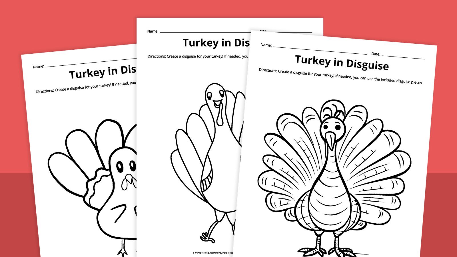 Turkey printable