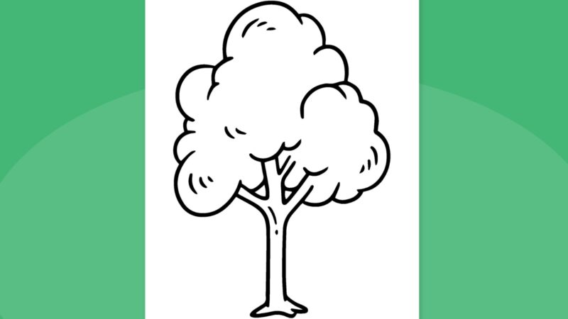 [image: Tree template with leaves]