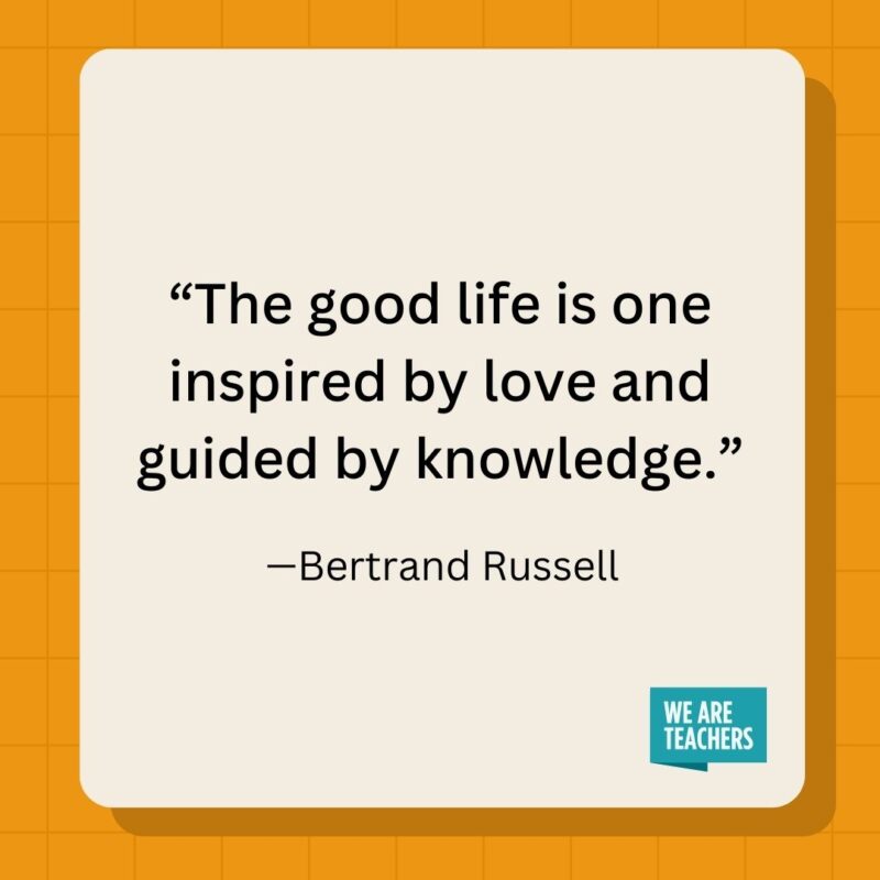 The good life is one inspired by love and guided by knowledge