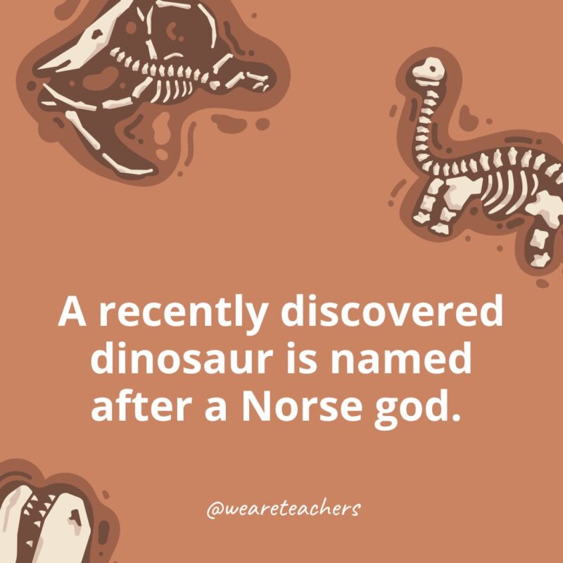 A recently discovered dinosaur is named after a Norse god. -dinosaur facts for kids