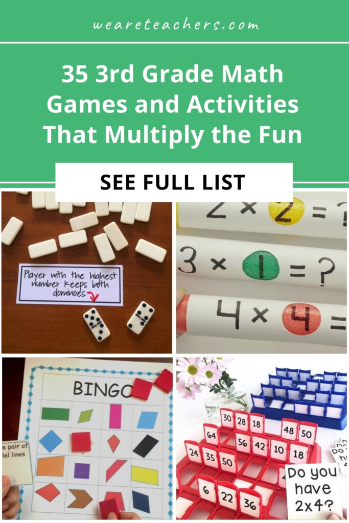 Practice multiplication, division, fractions, and more with these 3rd grade math games, online or in person, at school or at home!