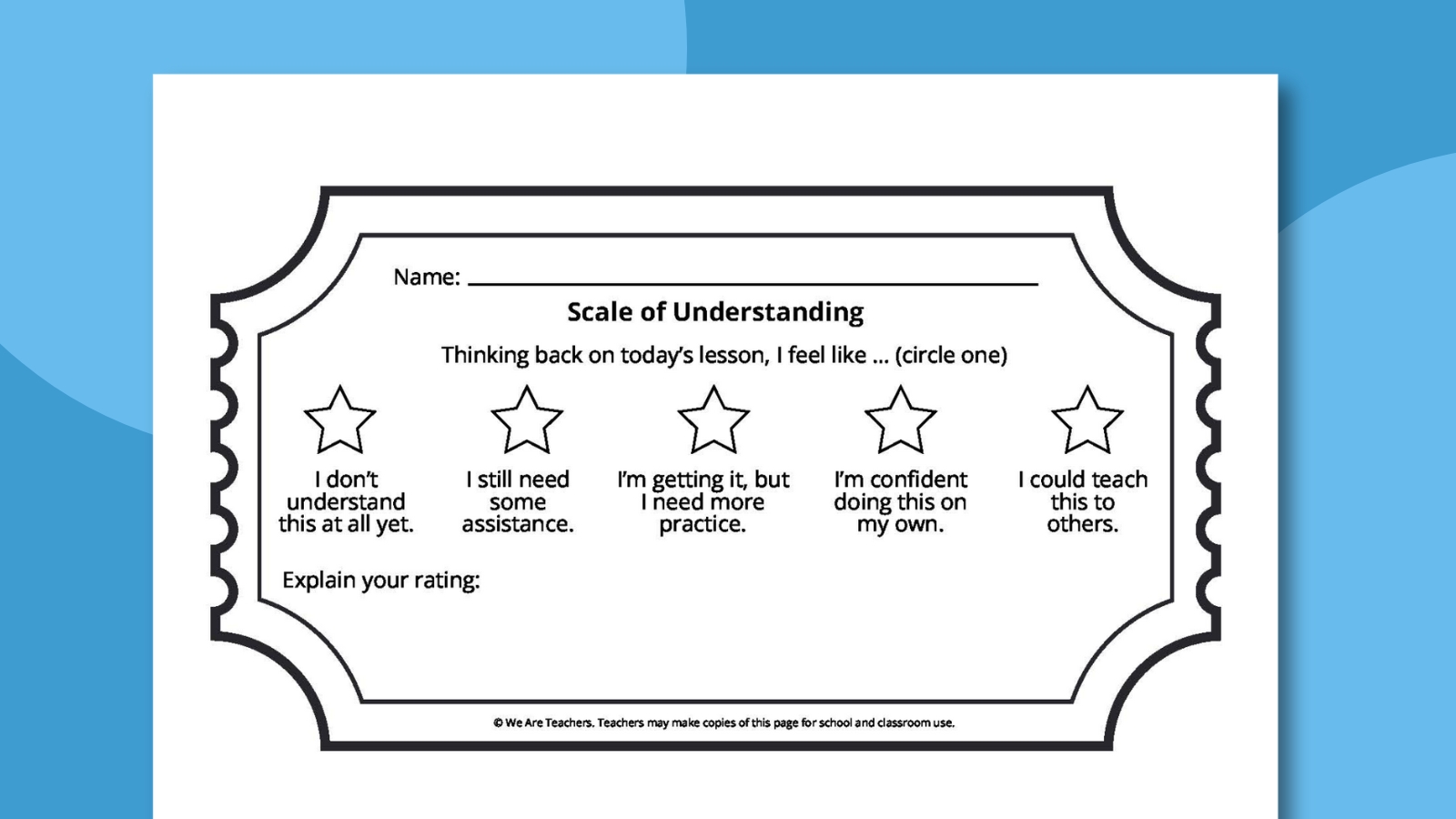 Scale of Understanding