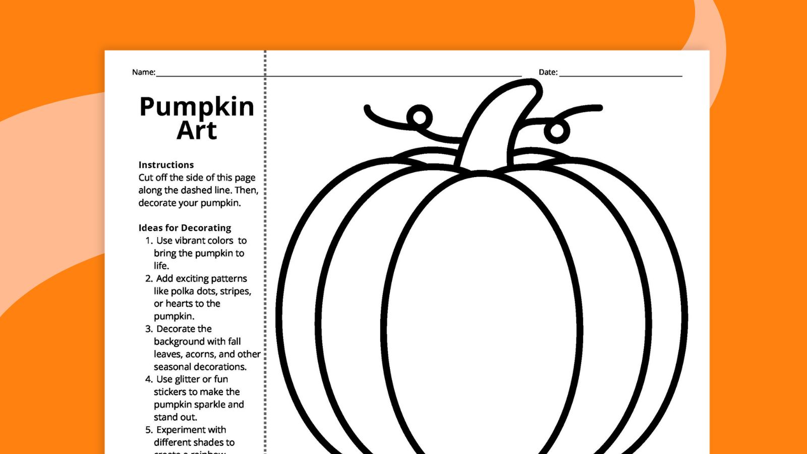 Pumpkin Art Project