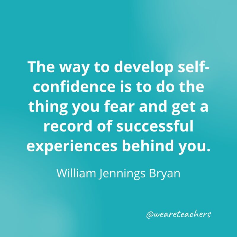 quotes about self confidence and success