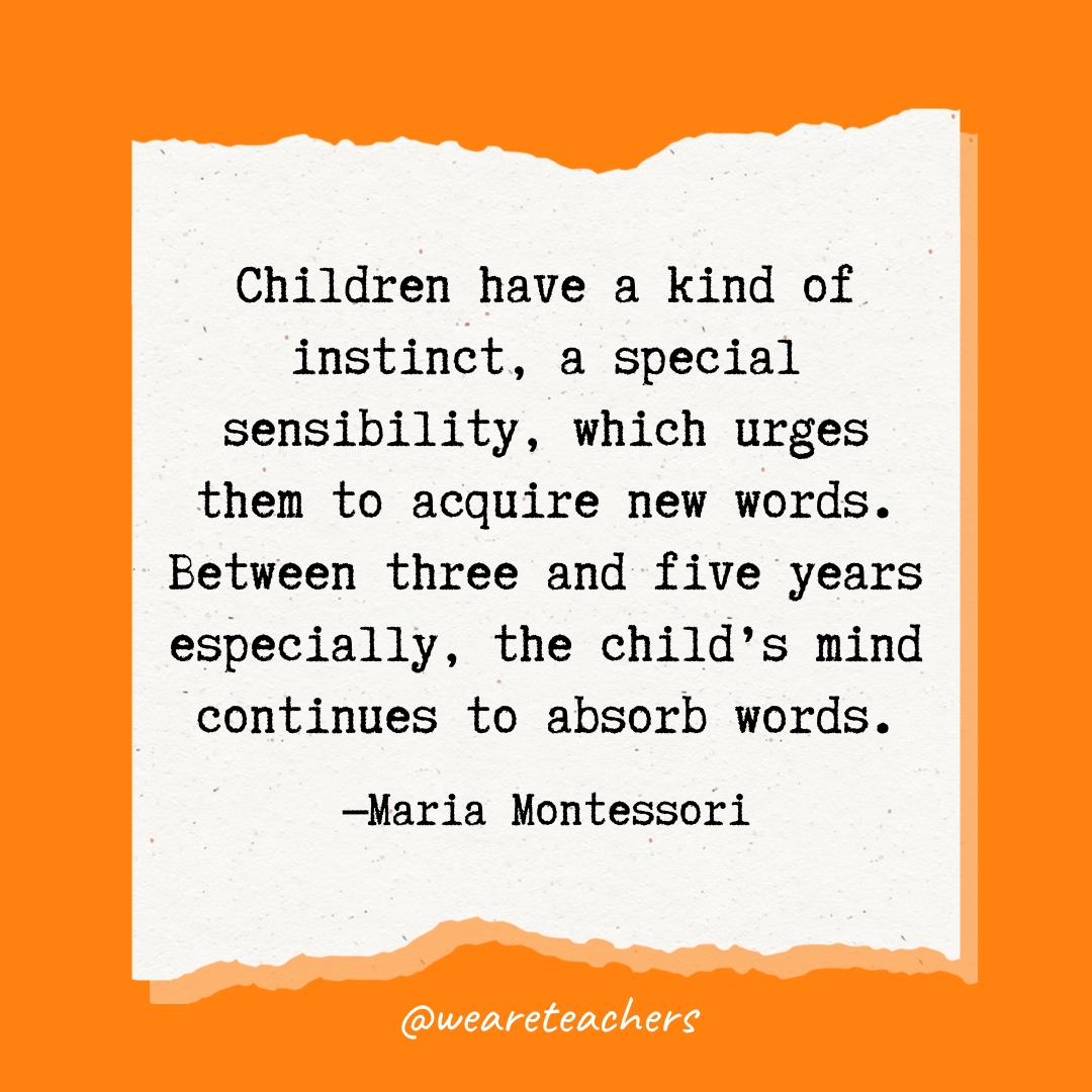 50 Inspirational Maria Montessori Quotes That Celebrate Education ...