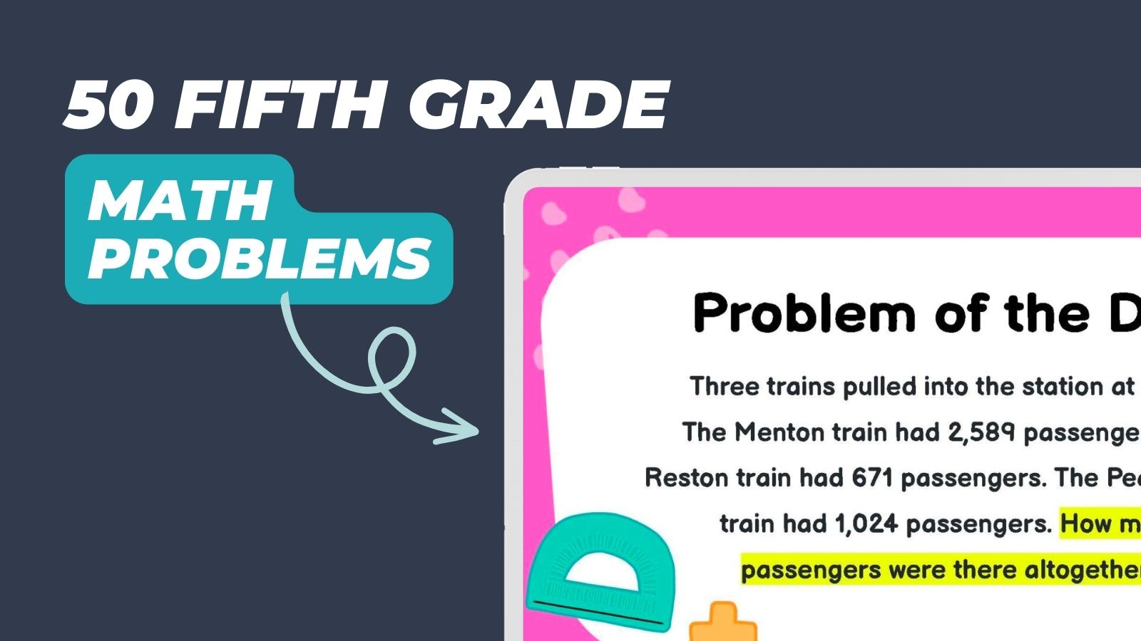 problem solving problems for 5th graders