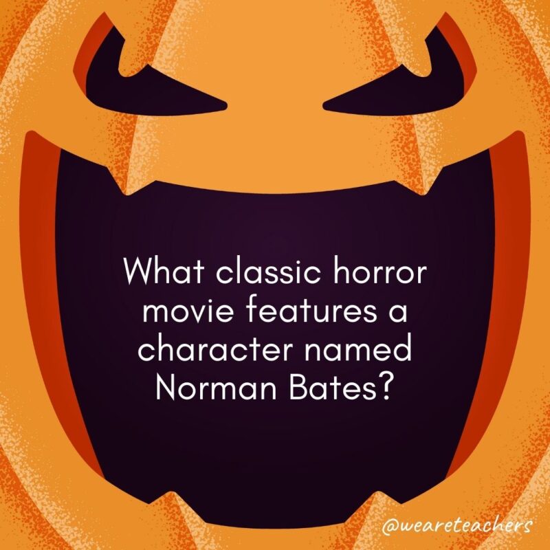 What classic horror movie features a character named Norman Bates?