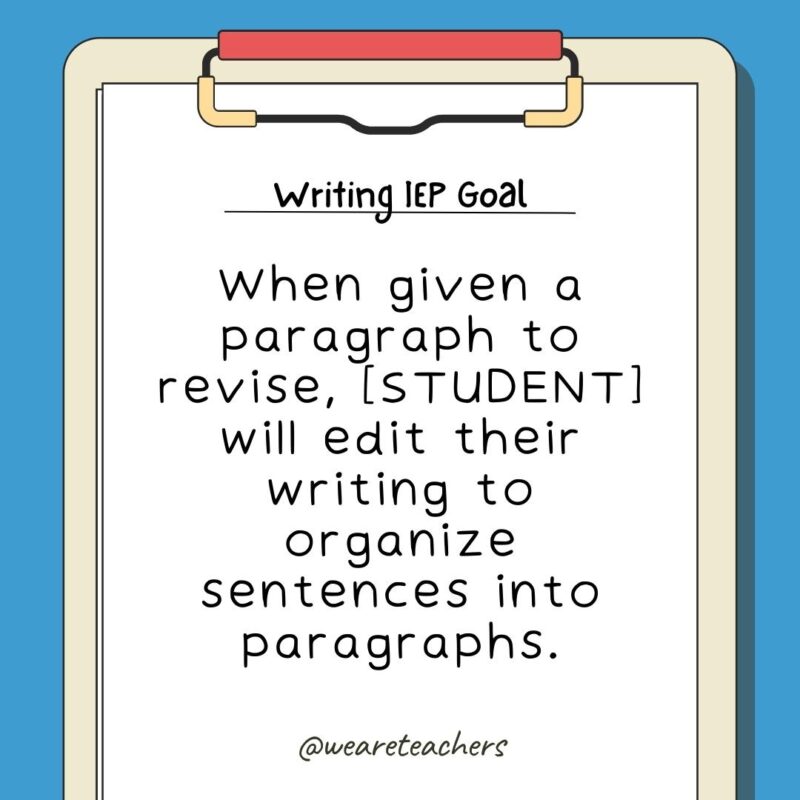 5 paragraph essay iep goal