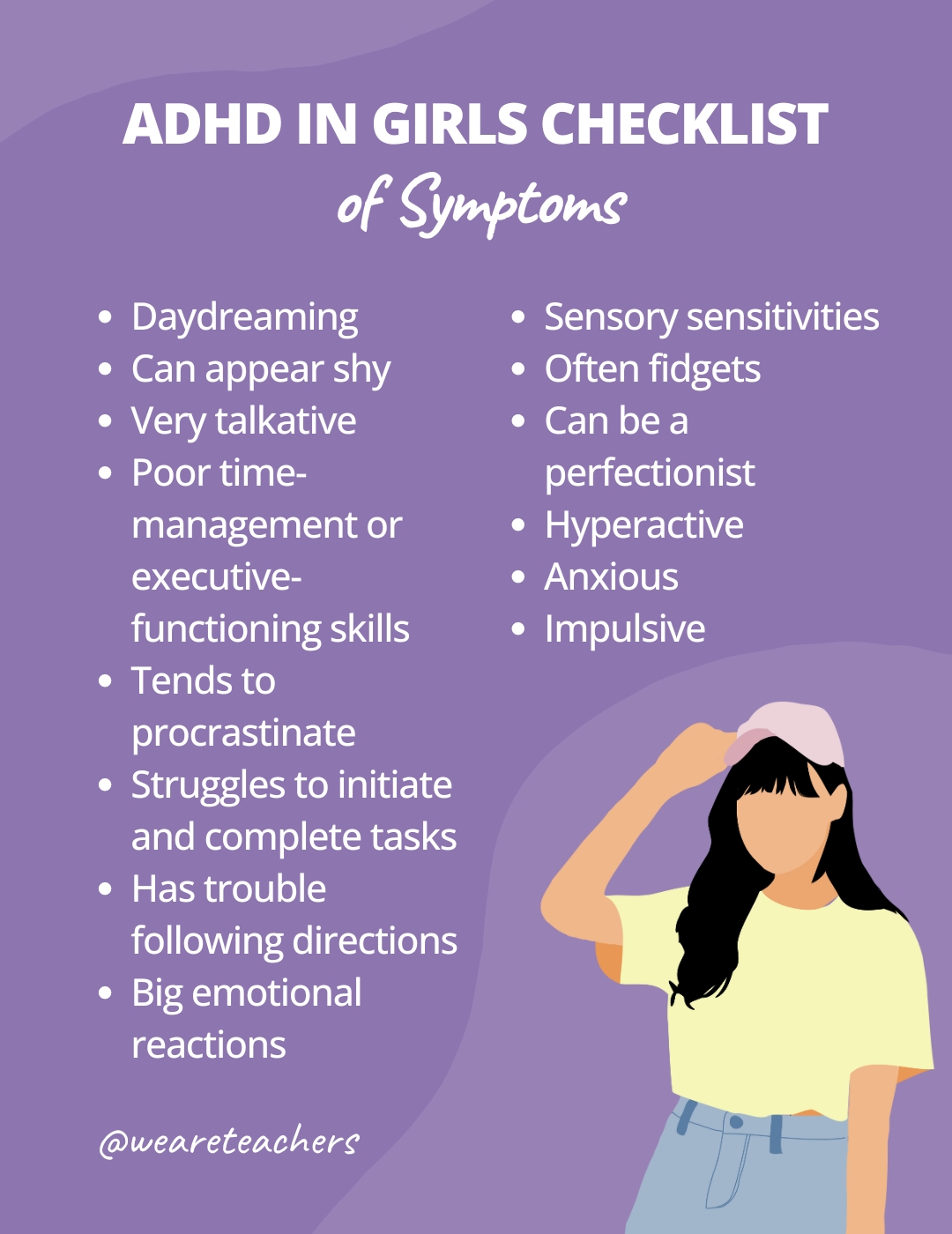 ADHD in Girls Checklist: 14 Signs and Symptoms Not To Overlook ...