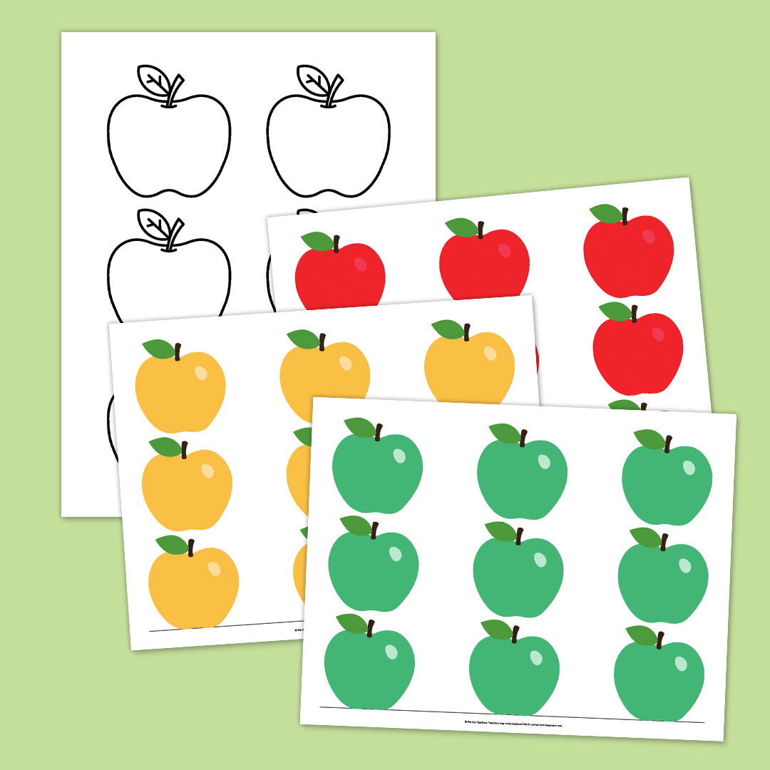 Printable Page of Small Apples