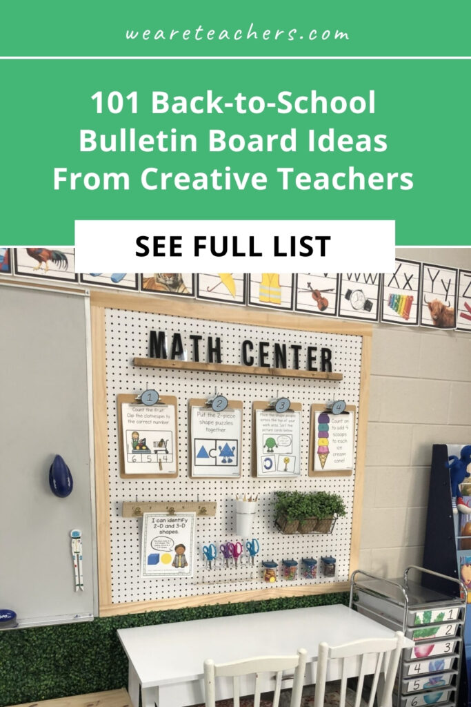 Get the best back-to-school bulletin board ideas right here from We Are Teachers' most creative educators. You'll want to steal these ideas!