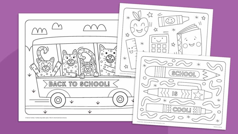 Back-to-School Coloring Pages Feature