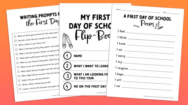 12 Free First Day of School Printables You Don t Want To Miss 