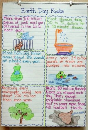 Sustainability and Recycling Anchor Charts to Use in Your Classroom