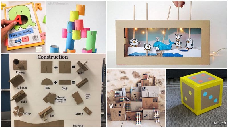 21 Awesome Cardboard Arts and Crafts Ideas for Kids