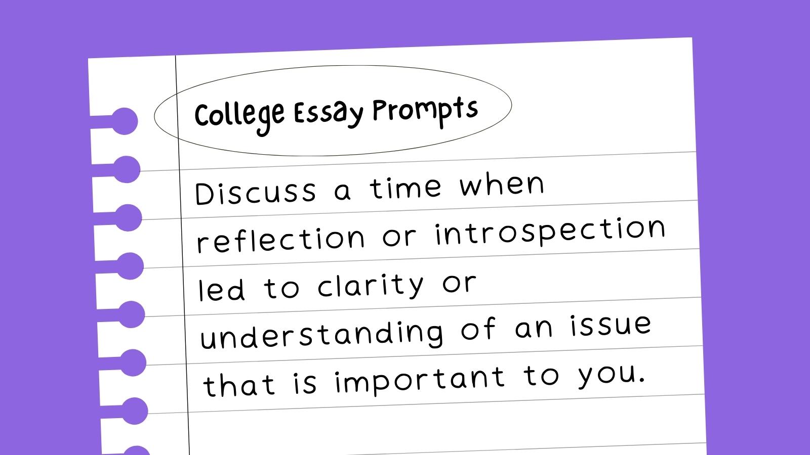 college app essay topics