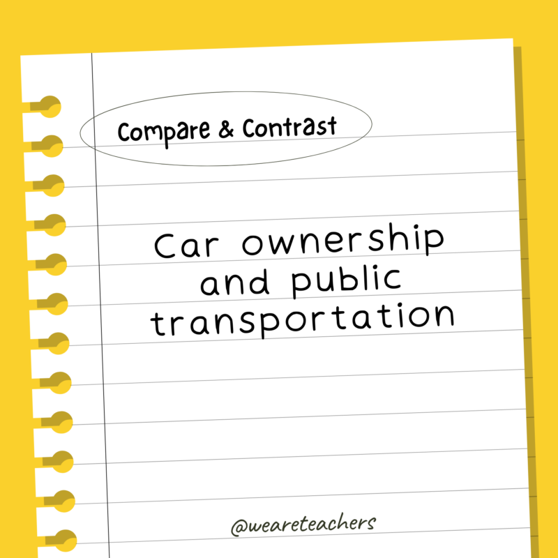 Car ownership and public transportation