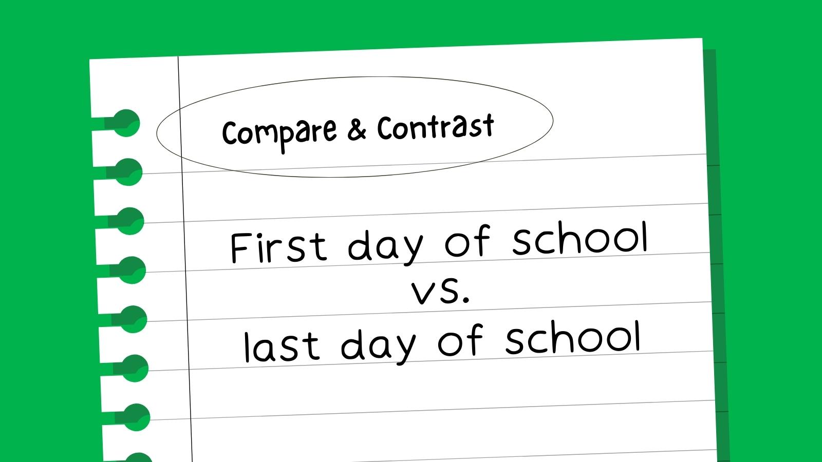 compare contrast essay topics examples