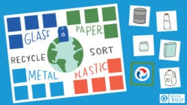 Free Recycle Sort Mat Teaches Kids About Recycling