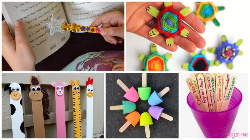 Wooden Craft Popsicle Sticks for Classroom and Everyday Crafting