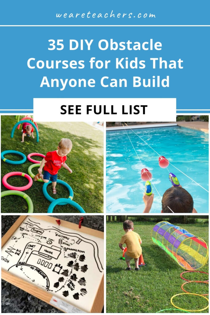 What could be more fun than DIY obstacle courses for kids? Get incredible ideas to use inside and outside, at school or at home!