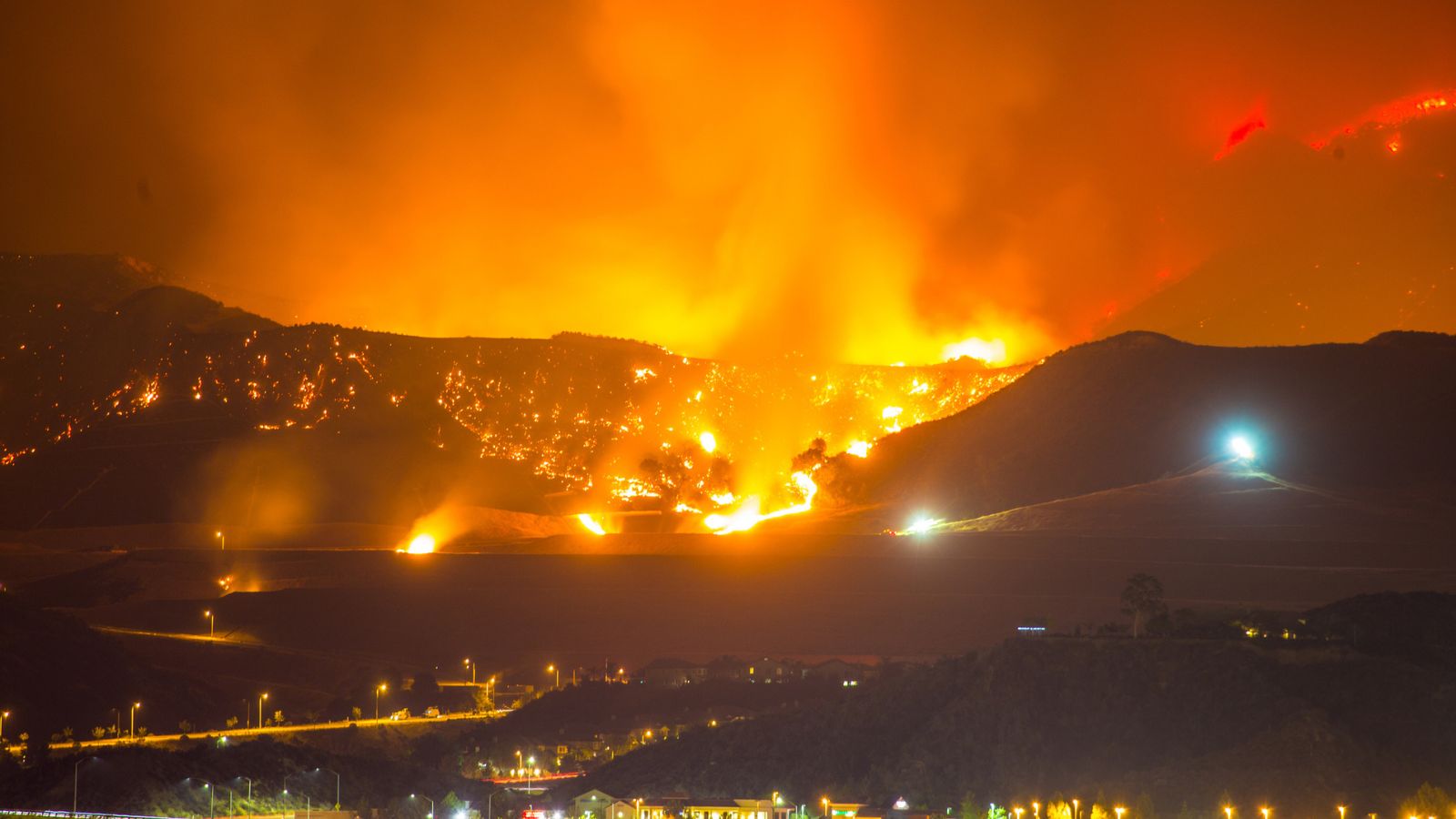 Photo of wildfires in L.A.