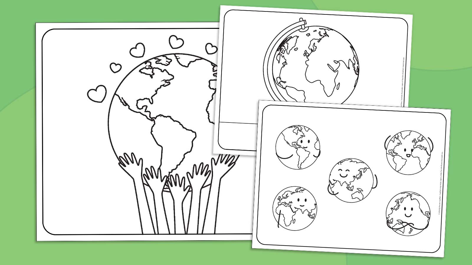 Earth Coloring Pages for Kids: Free Printable Templates