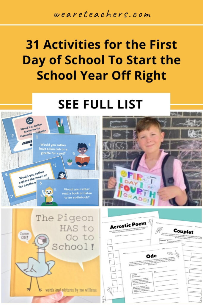 These first-day-of-school activities will help you and your students form a community and begin your journey together.