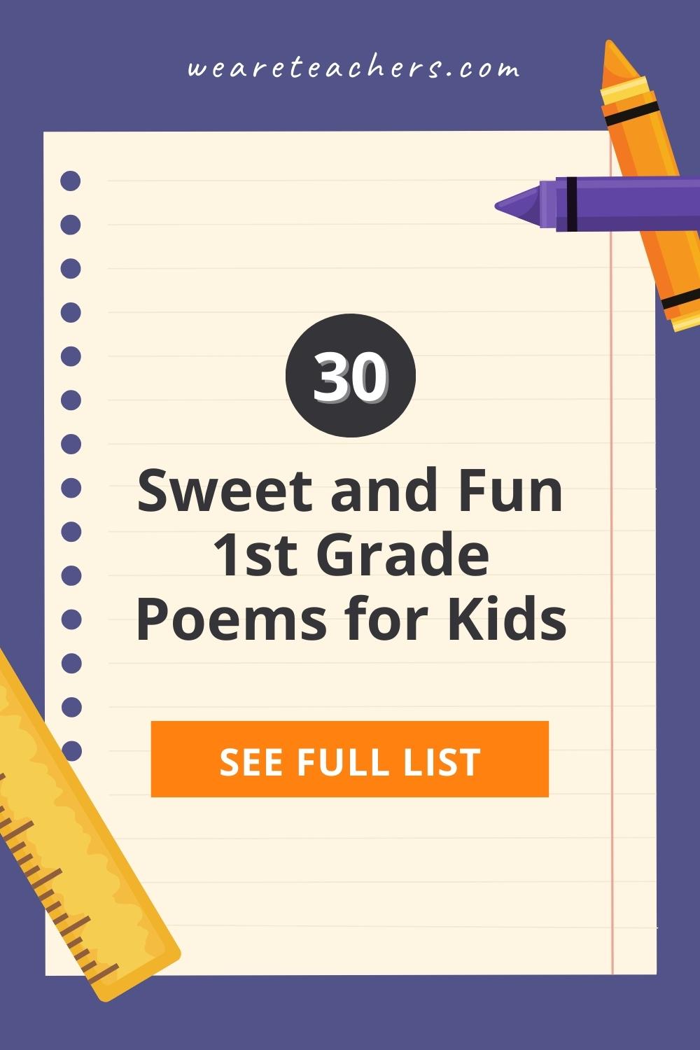 1st Grade Poems for Students of All Reading Levels