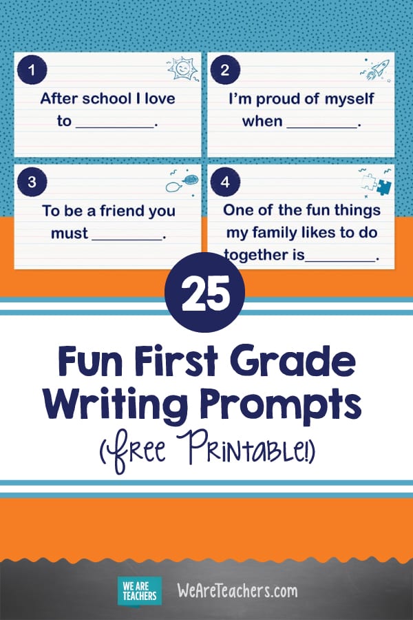 25 Fun First Grade Writing & Storytelling Prompts (Free Printable!)