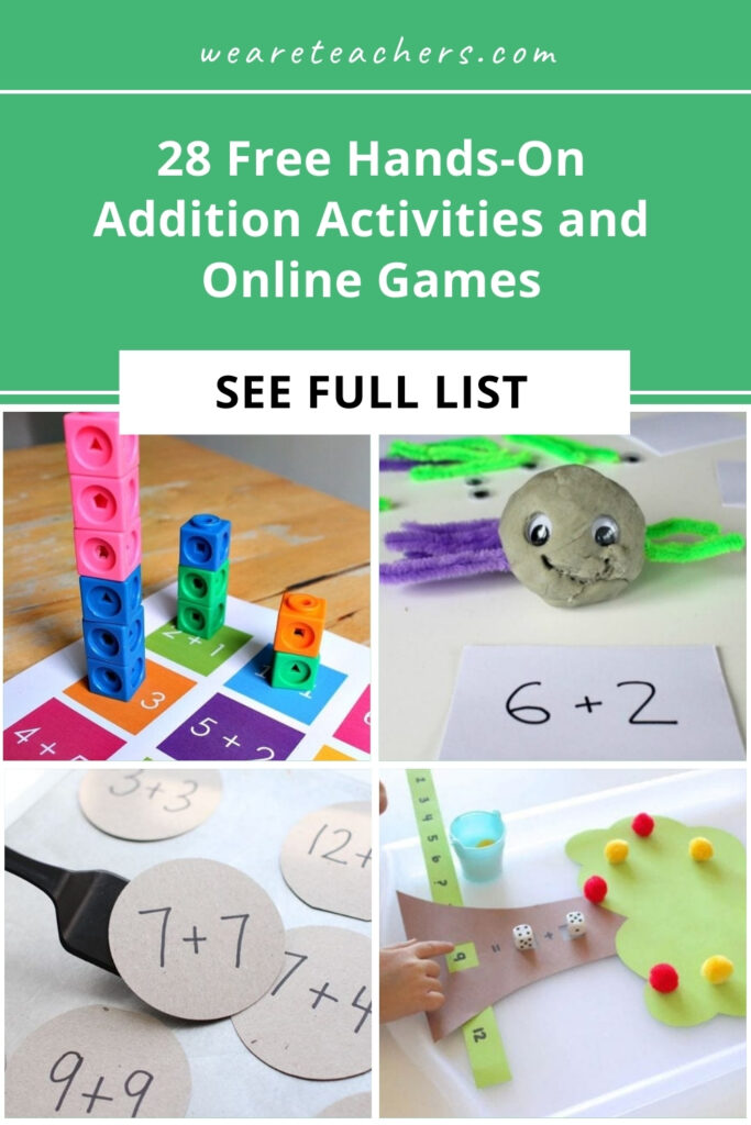 Addition skills pave the way for years of math learning. Find fun, free hands-on and online addition activities, games, and printables.