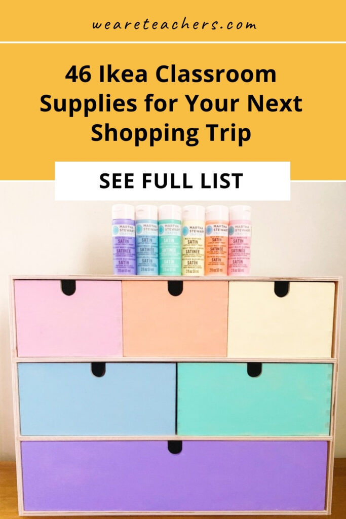 Whoa! You're going to want to save this list. These Ikea classroom supplies are teacher-tested, kid friendly, and budget approved.