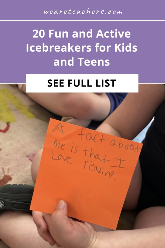 These active icebreakers for kids are perfect getting-to-know-you games for back to school, morning meetings, and more.