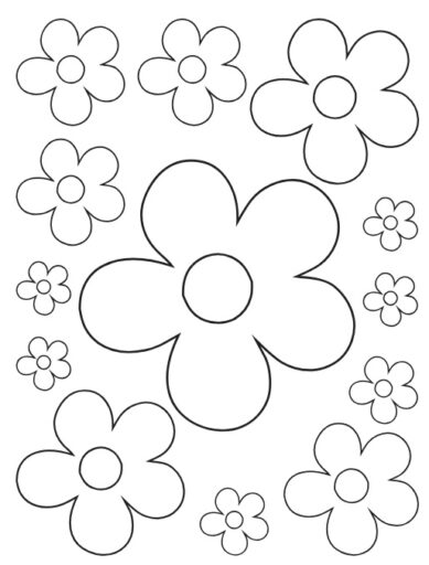 Free Printable Flower Template