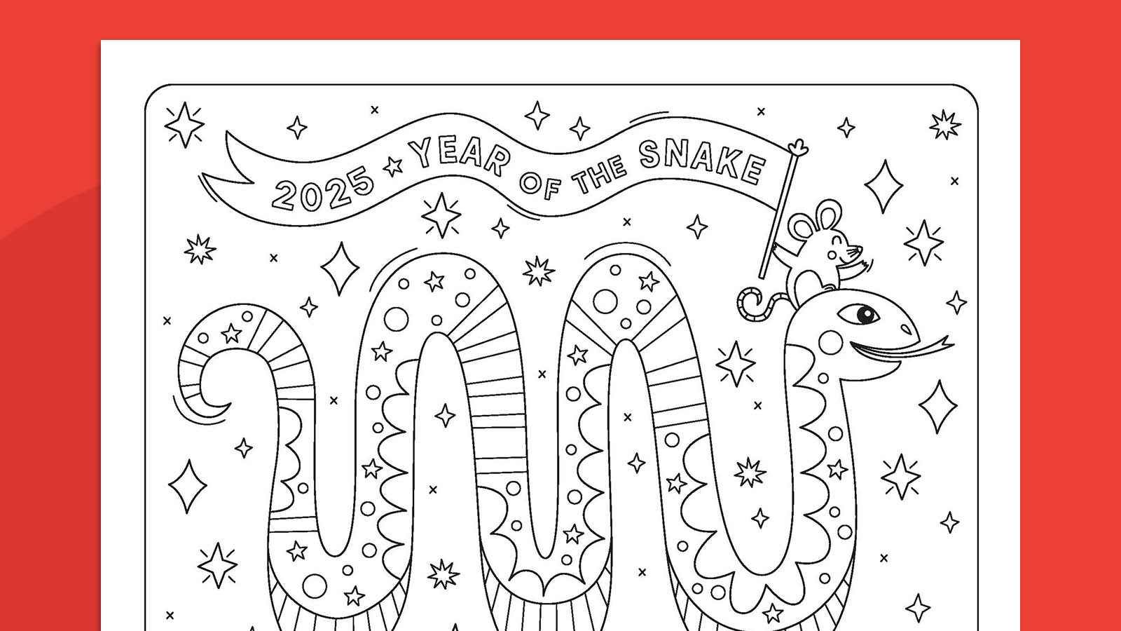 Lunar New Year 2025 Coloring Page: Grab Our Free Download