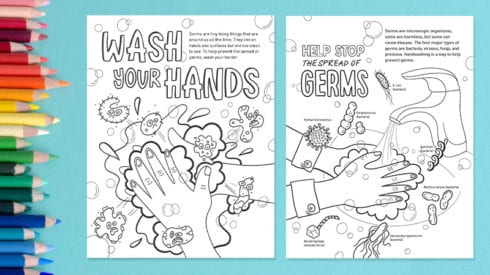 Germ Coloring Pages: For Cute and Fun Germ Education