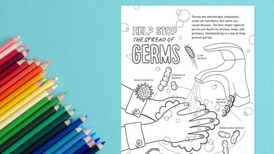 Germ Coloring Pages: For Cute and Fun Germ Education