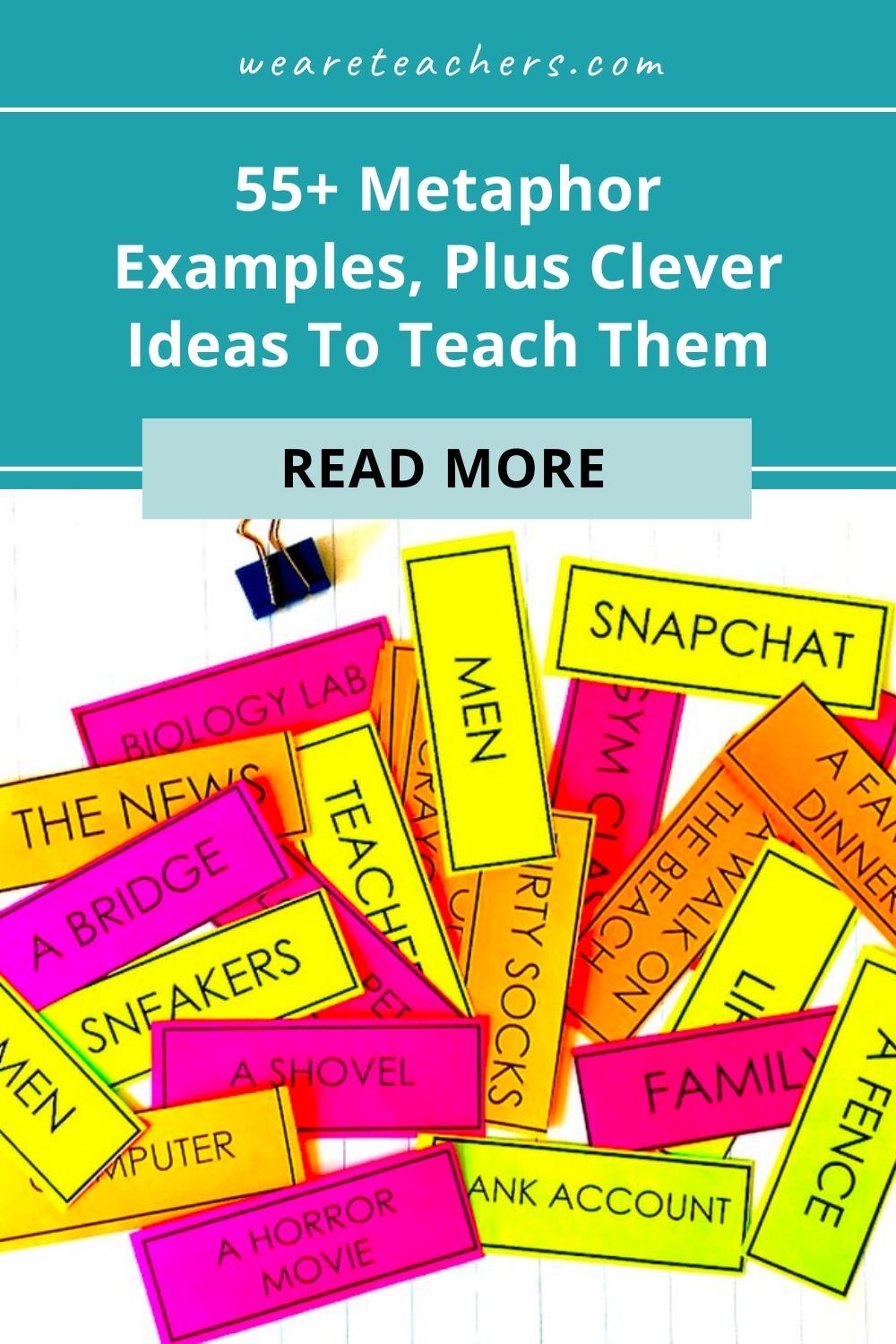 55 Metaphor Examples Plus Teaching Ideas And More   Metaphor Examples 