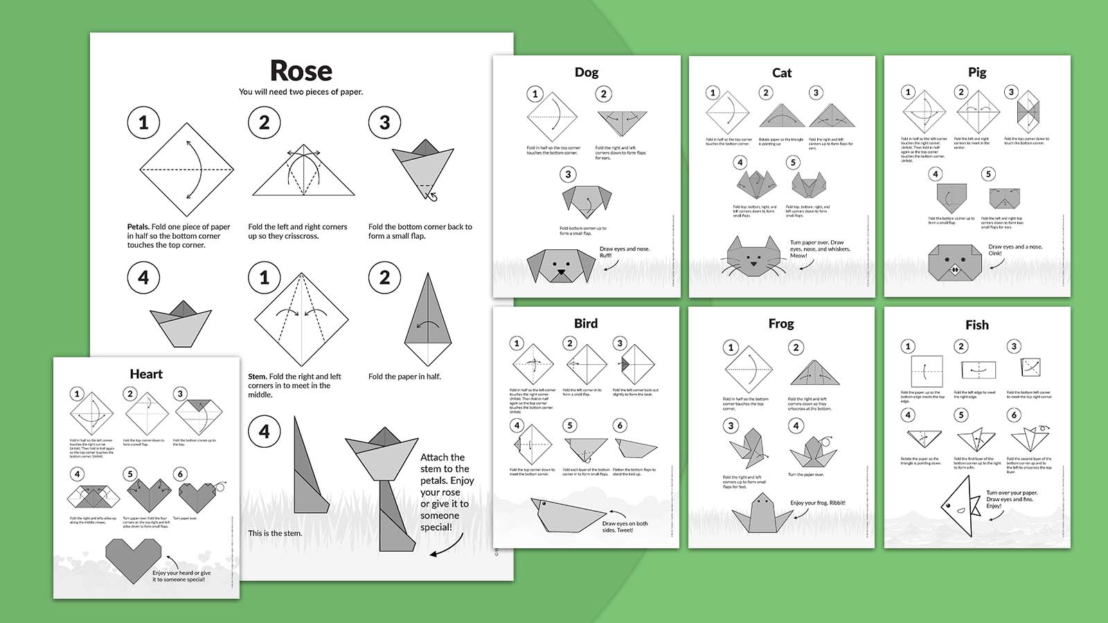 8 Easy Origami Projects for Kids (Free Printable Instructions)