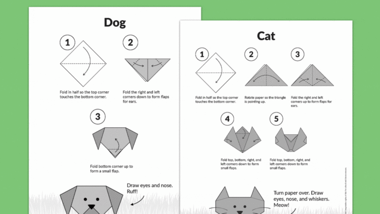 8 Easy Origami Projects for Kids (Free Printable Instructions) - Stella ...