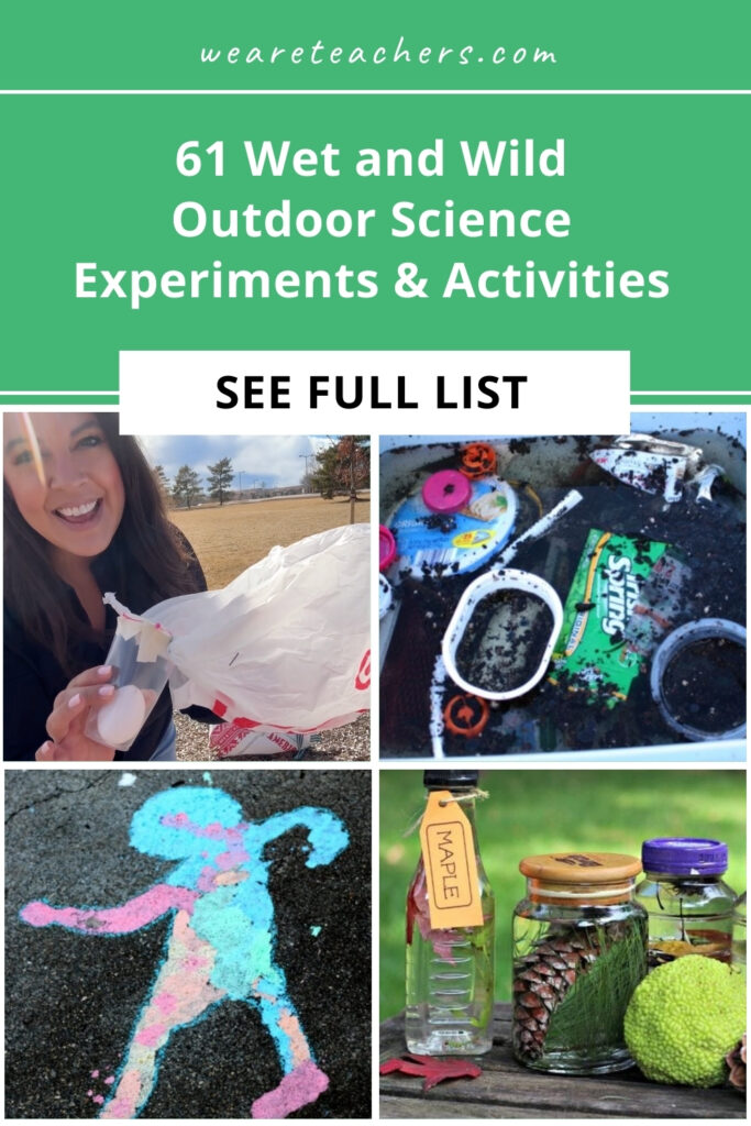 The only thing more fun than hands-on science is taking it outside! These outdoor science experiments and experiments are for all ages.
