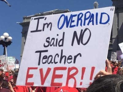 Teacher Protest Signs From the Walkouts in CO and AZ