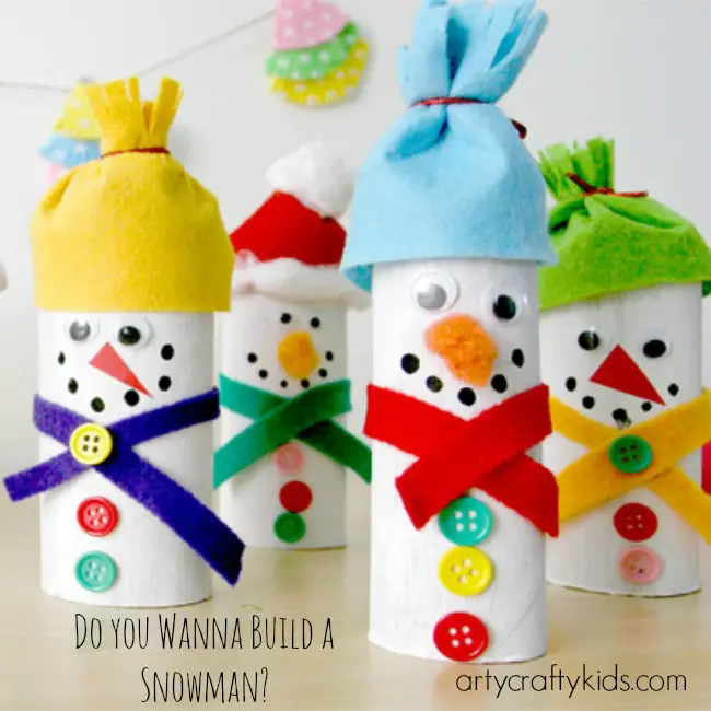Paper Plate Snowman Craft - Winter Crafts for Kids - Easy Peasy
