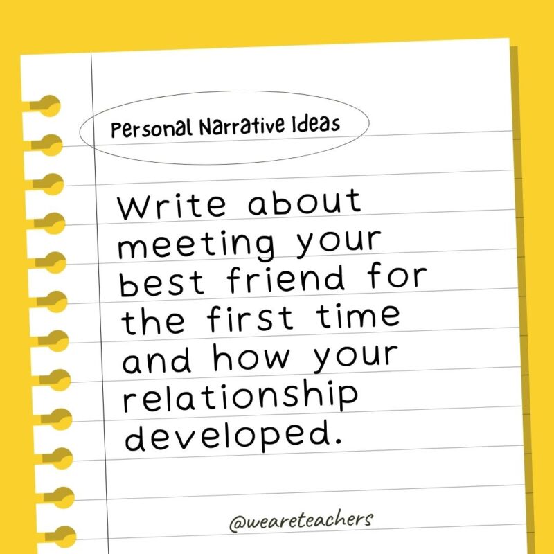 65 Engaging Personal Narrative Ideas for Kids and Teens