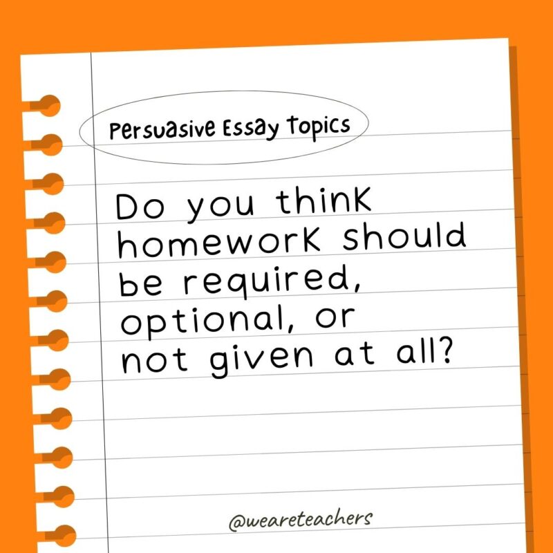 101 Interesting Persuasive Essay Topics For Kids And Teens