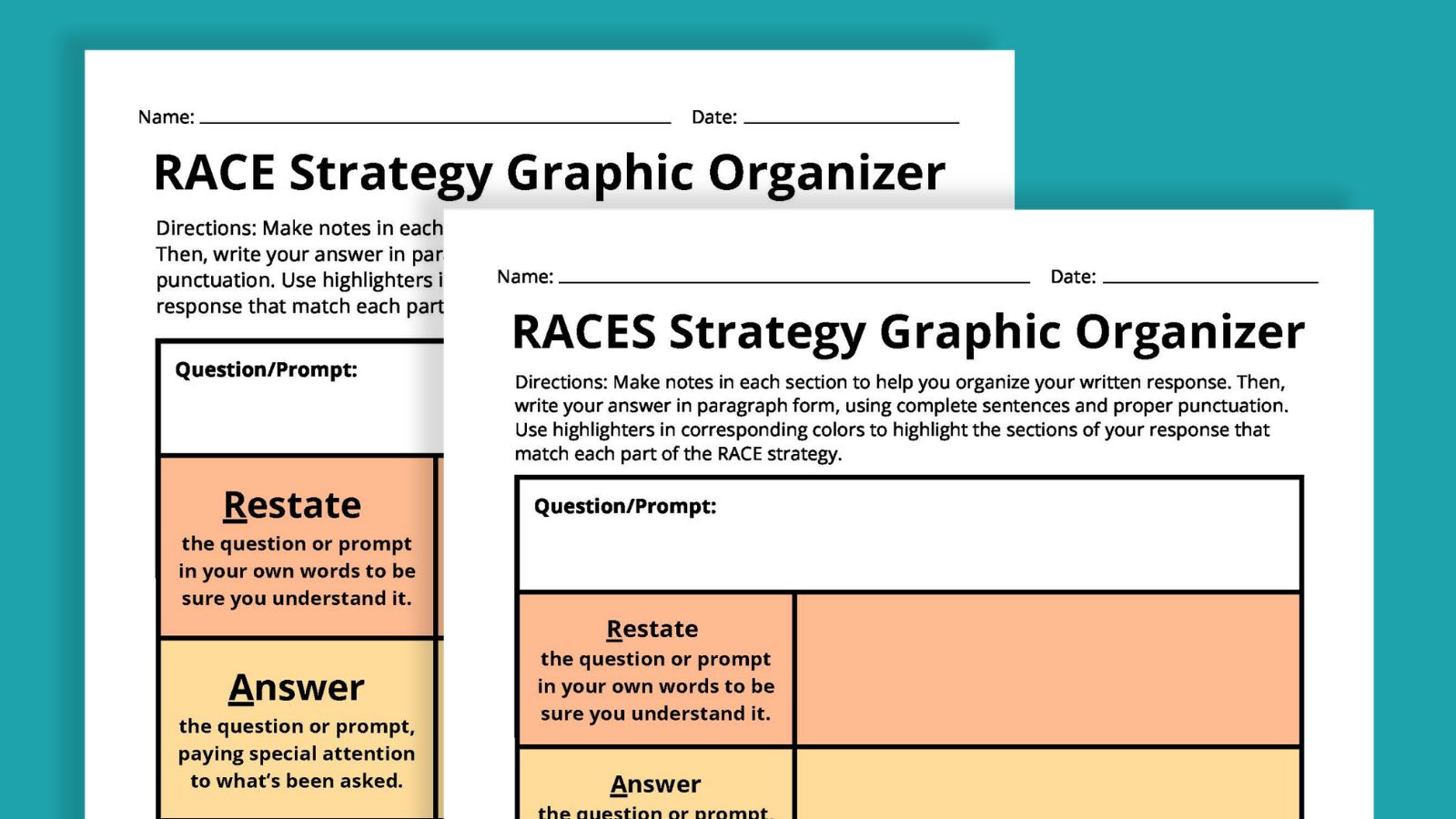 How To Use the RACE Writing Strategy (Plus Free Printables)